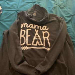 Mama Bear Cowl Neck Sweatshirt
